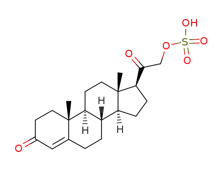 Molecular Structure of 1420-82-2 (deoxycorticosterone sulfate)