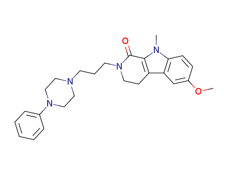 142944-41-0,6-methoxy-9-methyl-2-[3-(4-phenylpiperazin-1-yl)propyl]-2,3,4,9-tetrahydro-1H-beta-carbolin-1-one,