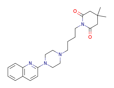 2,6-Piperidinedione,4,4-dimethyl-1-[4-[4-(2-quinolinyl)-1-piperazinyl]butyl]-