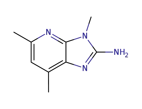 Molecular Structure of 132898-06-7 (2-AMINO-3H-3,5,7-TRIMETHYLIMIDAZO(4,5-6)PYRIDINE)