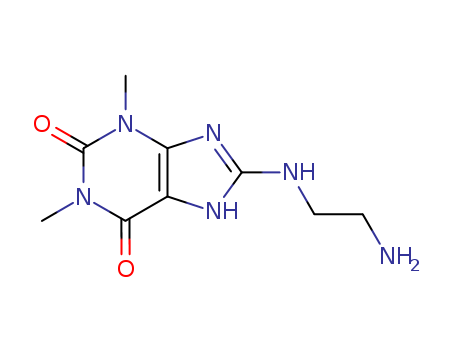 14251-32-2,8-[(2-aminoethyl)amino]-1,3-dimethyl-3,7-dihydro-1H-purine-2,6-dione,1H-Purine-2,6-dione,8-[(2-aminoethyl)amino]-3,7-dihydro-1,3-dimethyl- (9CI); Theophylline,8-[(2-aminoethyl)amino]- (8CI); 8-(2-Aminoethylamino)theophylline