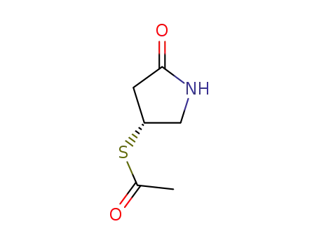 Molecular Structure of 142705-97-3 ((R)-4-ACETYLTHIO-2-PYRROLIDINONE)