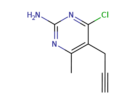 4-Chloro-6-methyl-5-(2-propynyl)-2-pyrimidinamine