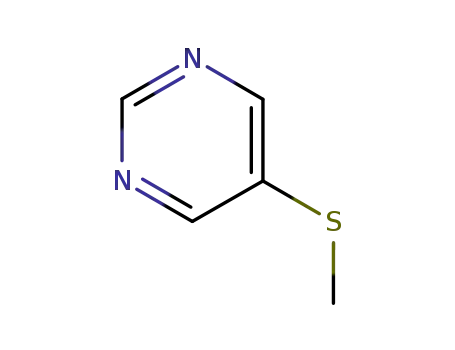 Molecular Structure of 14257-02-4 (Pyrimidine, 5-(methylthio)- (8CI,9CI))