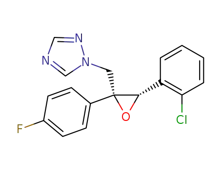 Molecular Structure of 133855-98-8 (1-[[(2S,3S)-3-(2-Chlorophenyl)-2-(4-fluorophenyl)oxiran-2-yl]methyl]-1,2,4-triazole)