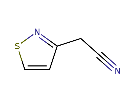 Molecular Structure of 14217-70-0 (3-Cyanomethyl-isothiazole)