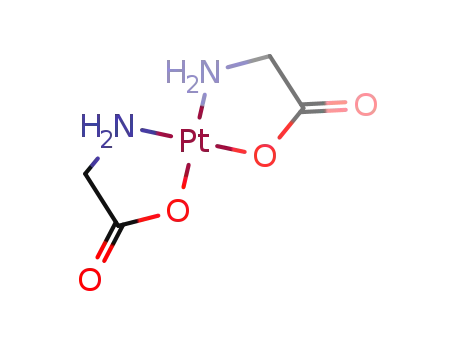 Molecular Structure of 15685-00-4 (platinum(2+) bis[(carboxymethyl)azanide])