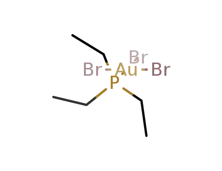Molecular Structure of 56213-25-3 (gold(3+) bromide - hexylphosphane (1:3:1))