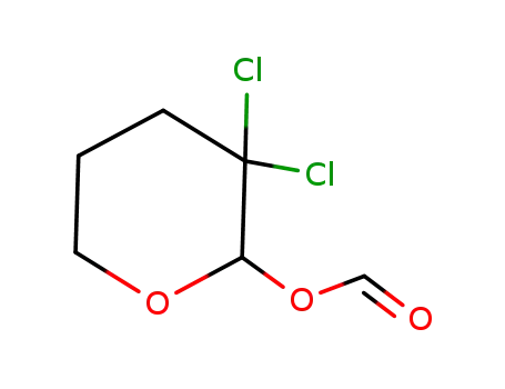Molecular Structure of 141942-53-2 (3,3-DICHLORO-2-FORMOXYTETRAHYDROPYRAN)