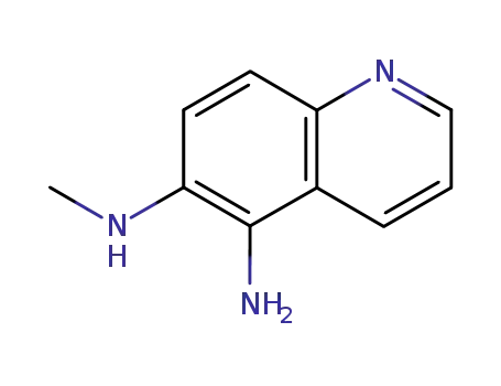Molecular Structure of 14204-98-9 (5-Amino-6-(methylamino)quinoline)