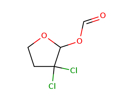 Molecular Structure of 141942-51-0 (3,3-DICHLORO-2-FORMOXYTETRAHYDROFURAN, 96)