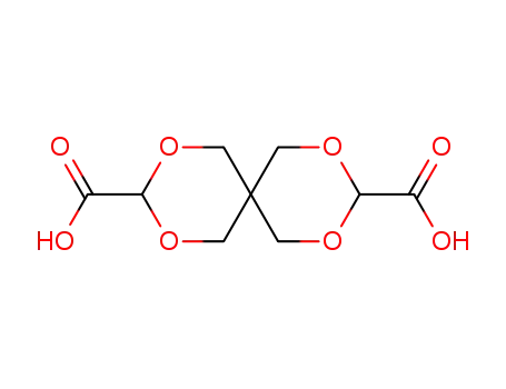 Molecular Structure of 1420-91-3 (2,4,8,10-tetraoxaspiro[5.5]undecane-3,9-dicarboxylic acid)