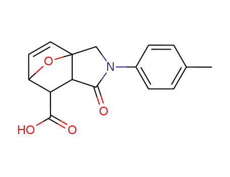 4-Oxo-3- p -tolyl-10-oxa-3-aza-tricyclo[5.2.1.0*1,5*]dec-8-ene-6-carboxylic acid