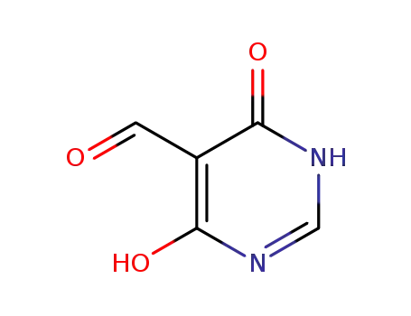 Molecular Structure of 14256-99-6 (4,6-Dihydroxy-5-formylpyrimidine)