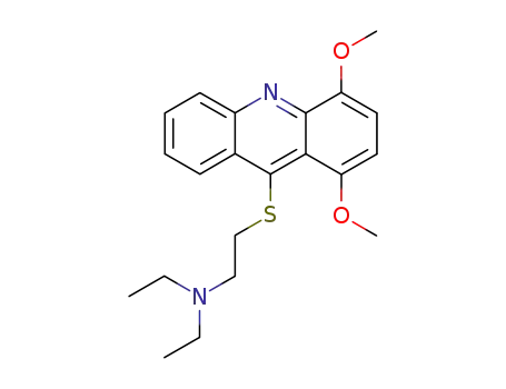 Molecular Structure of 141992-60-1 (2-[(1,4-dimethoxyacridin-9-yl)sulfanyl]-N,N-diethylethanamine)
