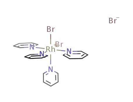 Molecular Structure of 14267-74-4 (rhodium(3+) bromide - pyridine (1:3:4))