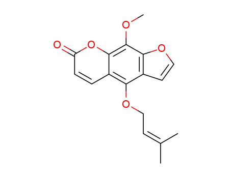 7H-Furo[3,2-g][1]benzopyran-7-one,9-methoxy-4-[(3-methyl-2-buten-1-yl)oxy]-(14348-22-2)