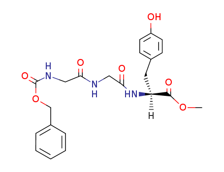 14317-81-8,carbobenzoxy-glycyl-glycyl-tyrosine methyl ester,L-Tyrosine,N-[N-(N-carboxyglycyl)glycyl]-, N-benzyl methyl ester (6CI); L-Tyrosine, N-[N-[N-[(phenylmethoxy)carbonyl]glycyl]glycyl]-,methyl ester; Tyrosine, N-[N-(N-carboxyglycyl)glycyl]-, N-benzyl methyl ester,L- (8CI); Methyl N-carbobenzoxyglycylglycyl-L-tyrosinate