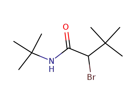 Molecular Structure of 14387-96-3 (N1-(TERT-BUTYL)-2-BROMO-3,3-DIMETHYLBUTANAMIDE)