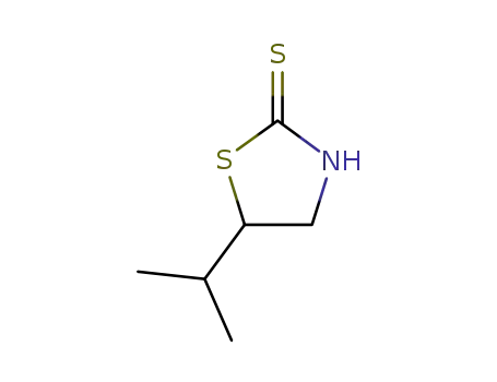Molecular Structure of 127038-70-4 (2-Thiazolidinethione,5-(1-methylethyl)-,(S)-(9CI))