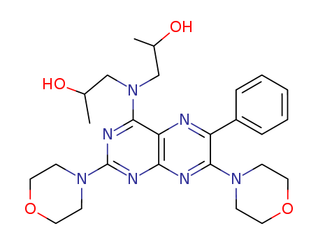 14343-30-7,RE 102,2-Propanol,1,1'-[(2,7-dimorpholino-6-phenyl-4-pteridinyl)imino]di- (8CI); 2,7-Dimorpholino-4-diisopropanolamino-6-phenylpteridine;RE 102