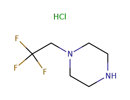 Molecular Structure of 13349-91-2 (1-(2,2,2-Trifluoroethyl)piperazine dihydrochloride)