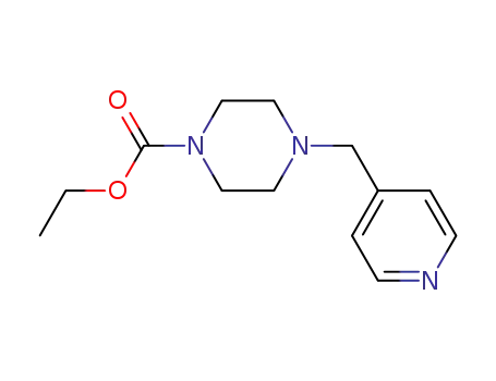 Molecular Structure of 143210-48-4 (1-PYRIDIN-4-YLMETHYLPIPERIDINE-4-CARBOXYLIC ACID ETHYL ESTER)