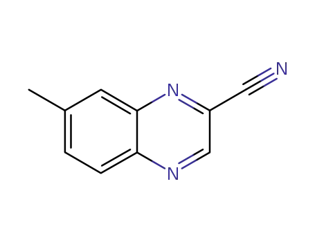 Molecular Structure of 14334-17-9 (2-Quinoxalinecarbonitrile,  7-methyl-)