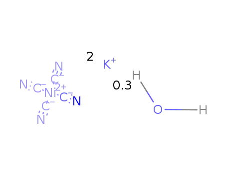 Molecular Structure of 14323-41-2 (POTASSIUM TETRACYANONICKELATE(II) HYDRATE)