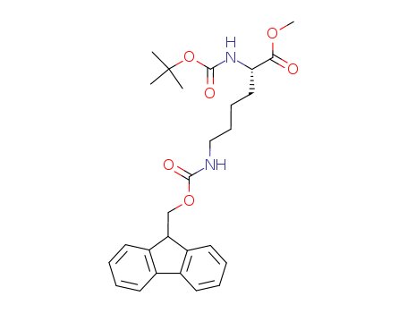 N2-[(1,1-Dimethylethoxy)carbonyl]-N6-[(9H-fluoren-9-ylmethoxy)carbonyl]-L-lysine methyl ester