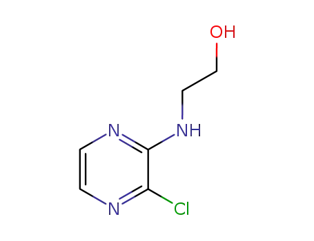 Molecular Structure of 84066-20-6 (2-[(3-CHLORO-2-PYRAZINYL)AMINO]-1-ETHANOL)