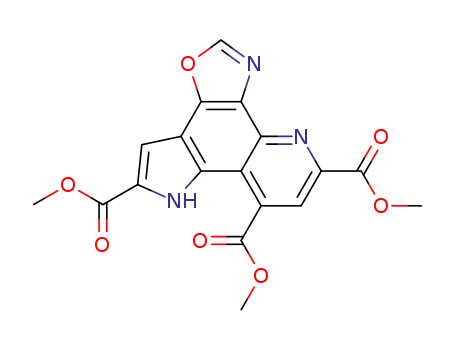 144219-07-8,oxazopyrroloquinoline trimethyl ester,8H-Oxazolo[5,4-h]pyrrolo[2,3-f]quinoline-5,7,9-tricarboxylicacid, trimethyl ester (9CI)