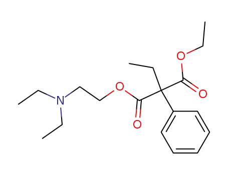 Molecular Structure of 14436-50-1 (2-(diethylamino)ethyl ethyl (2-phenylethyl)propanedioate)