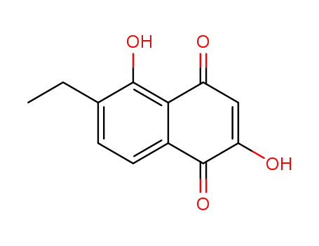 Molecular Structure of 13378-87-5 (1,4-NAPHTHOQUINONE,6-ETHYL-)