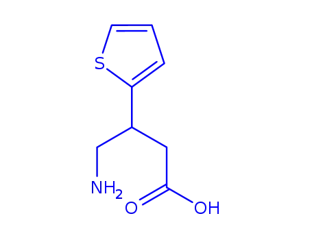 Molecular Structure of 133933-76-3 (4-amino-3-(2-thienyl)butanoic acid)