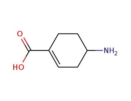 Molecular Structure of 13372-08-2 (4-Amino-1-cyclohexene-1-carboxylic acid)