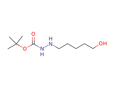 Molecular Structure of 145525-49-1 (Hydrazinecarboxylic acid, 2-(5-hydroxypentyl)-, 1,1-dimethylethyl ester (9CI))