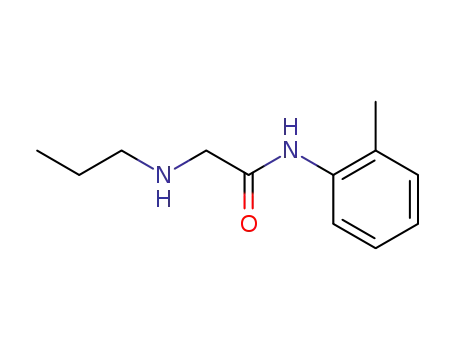 Molecular Structure of 145133-92-2 (N-(2-METHYLPHENYL)-2-(PROPYLAMINO)ACETAMIDE)