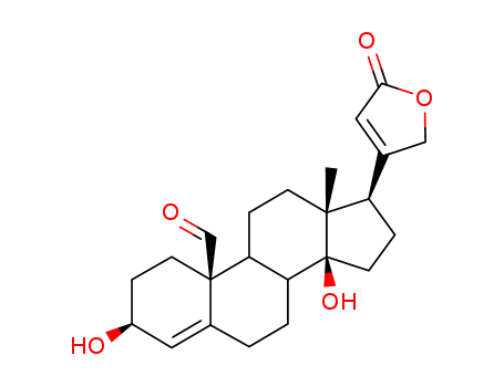 14530-91-7,3β,14-Dihydroxy-19-oxocarda-4,20(22)-dienolide,Carda-4,20(22)-dienolide,3b,14-dihydroxy-19-oxo- (8CI);Securigenine (7CI); Hyrcanogenin; Securigenin