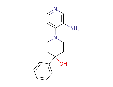 Molecular Structure of 14549-58-7 (1-(3-Amino-4-pyridinyl)-4-phenyl-4-piperidinol)