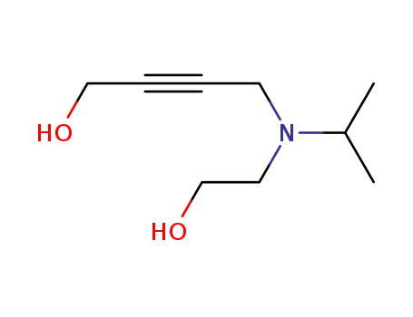 14558-45-3,4-[(2-hydroxyethyl)(propan-2-yl)amino]but-2-yn-1-ol,2-Butyn-1-ol,4-[(2-hydroxyethyl)isopropylamino]- (6CI,8CI); NSC 120627