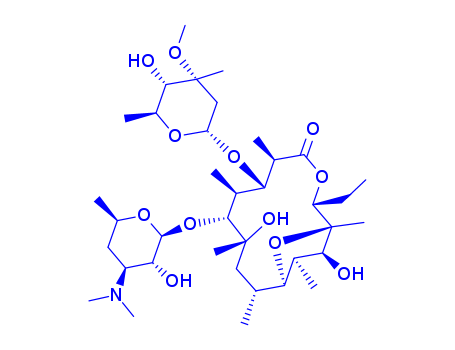 134108-11-5,9-deoxo-12-deoxy-9,12-epoxyerythromycin,3,15-Dioxabicyclo[10.2.1]pentadecane,erythromycin deriv.; A 69328