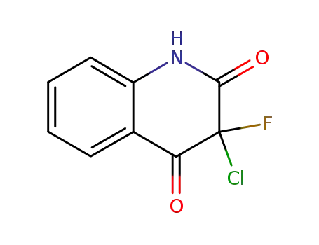 Molecular Structure of 144603-83-8 ((3R)-3-chloro-3-fluoroquinoline-2,4(1H,3H)-dione)