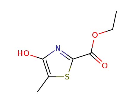 Molecular Structure of 133833-93-9 (2-Thiazolecarboxylic acid, 4-hydroxy-5-methyl-, ethyl ester)