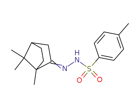Molecular Structure of 10224-32-5 (Benzenesulfonic acid,4-methyl-, 2-(1,7,7-trimethylbicyclo[2.2.1]hept-2-ylidene)hydrazide)