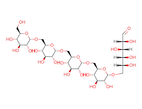 Molecular Structure of 37796-54-6 (D-Glucose, O-b-D-glucopyranosyl-(1®6)-O-b-D-glucopyranosyl-(1®6)-O-b-D-glucopyranosyl-(1®6)-O-b-D-glucopyranosyl-(1®6)-)