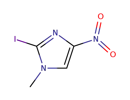 Molecular Structure of 13369-86-3 (2-iodo-1-methyl-4-nitro-1H-imidazole)