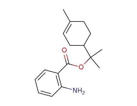 Molecular Structure of 14481-52-8 (3-Cyclohexene-1-methanol, .alpha.,.alpha.,4-trimethyl-, 2-aminobenzoate)