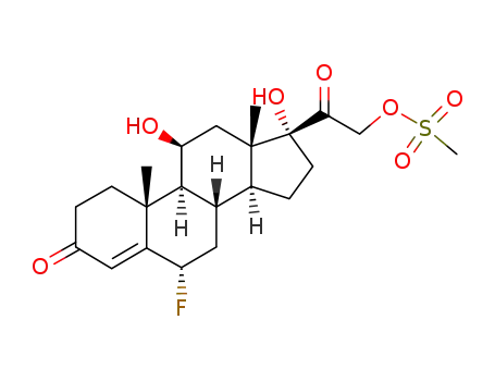 6α-fluoro-11β,17-dihydroxy-21-methanesulfonyloxy-pregn-4-ene-3,20-dione