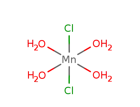 Molecular Structure of 13446-34-9 (Manganese dichloride tetrahydrate)